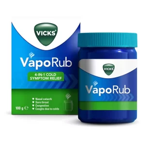 Vicks VapoRub, Relief of Cough Cold and Flu Like Symptoms, Jar 100g