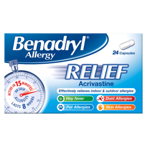 Benadryl Allergy Relief - 24 Capsules